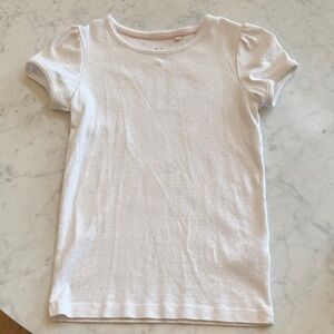 Mini Boden White Short Sleeve Tee